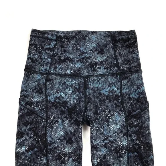 RARE Lululemon Fast And Free 7/8 Legging Fairisle Size 2 EUC! - Picture 4 of 8